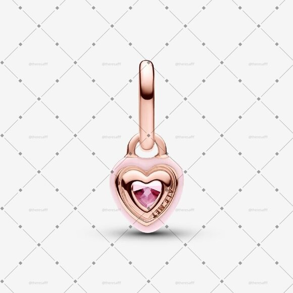 Pandora ME Pink Chakra Heart Mini Dangle Charm - Picture 2 of 2